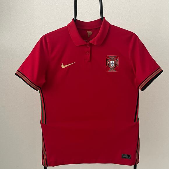 Nike Portugal 2020-2021 Home Football Soccer Polo Jersey ~ Size MD - Picture 3 of 7